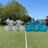 Bubbelballen set – Bubbel Voetbal – Move For Fun Verhuur Set doorzichtige en blauwe bubbelballen voor bubbelvoetbal, te huur bij Move For Fun.