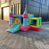 Mini kasteel springkussen met glijbaan huren bij Move For Fun; ideaal voor jonge kinderen en kleine feestjes.