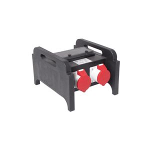 1x Verdeler 63A, uit 2x 32A